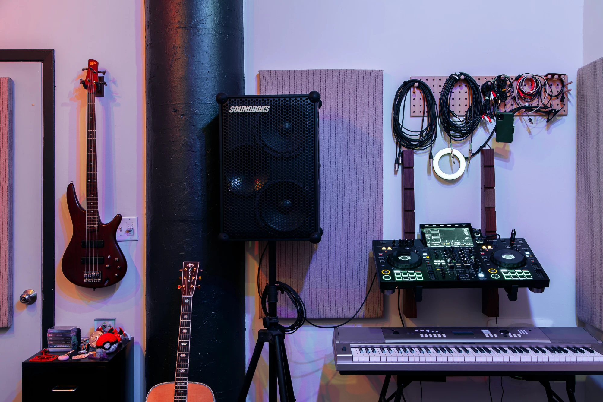 DJ corner in our Brooklyn studio